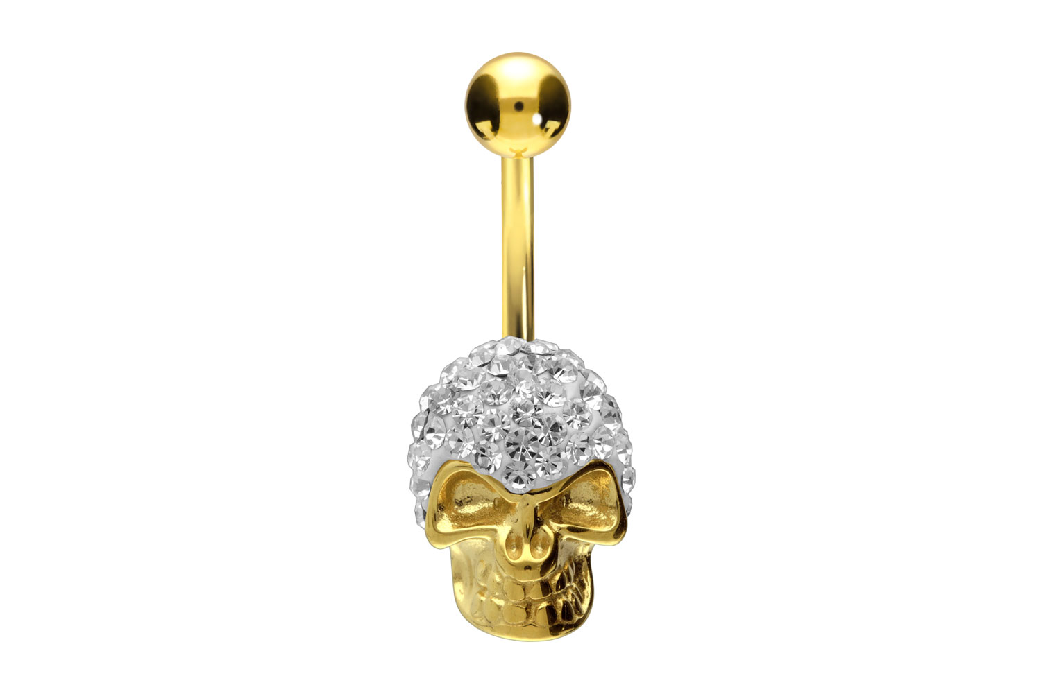 Chirurgenstahl Bananabell Piercing TOTENKOPF